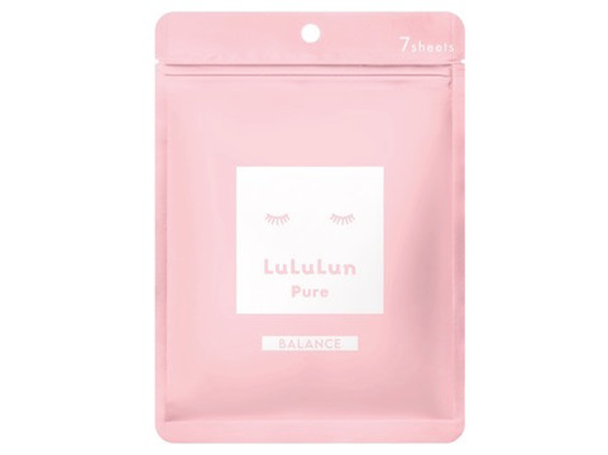 LuLuLun - Face Mask [Pure Series] - Balance (Pink) - 7 sheets 1316