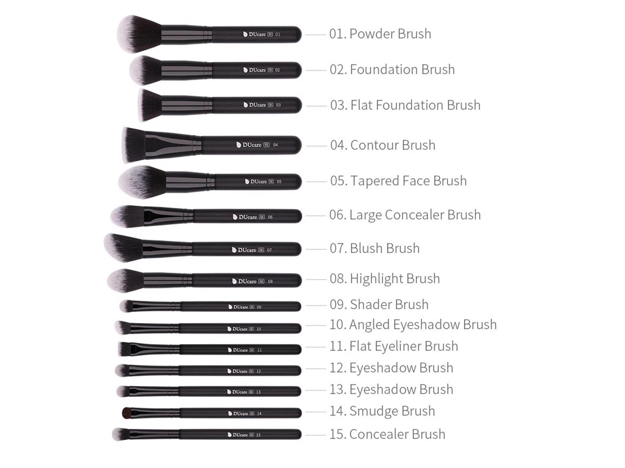 DUcare - 27 Pcs Makeup Brush Set - DF2725 3576