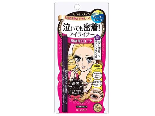 Kiss Me Heroine Make - Smooth Liquid Eyeliner Super Keep - 01 Jet Black